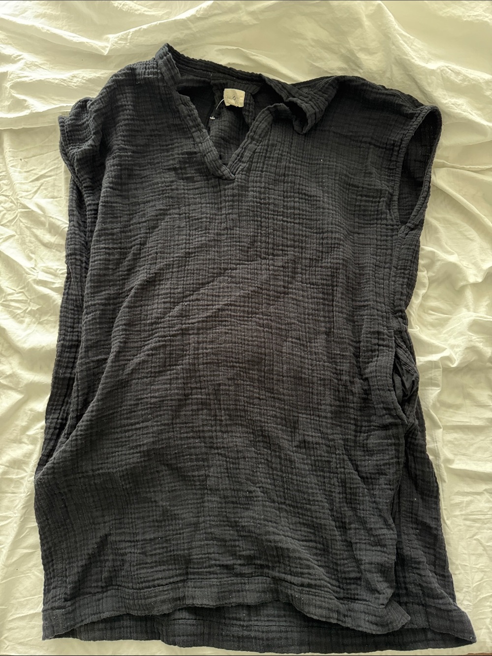 Lou & Grey Black Textured Swim Coverup